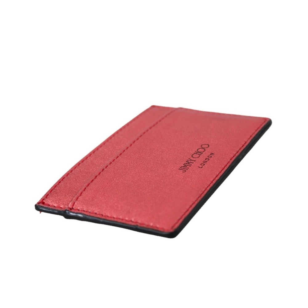JIMMY CHOO Aarna Candyfloss Leather Card Holder - Picture 7 of 7